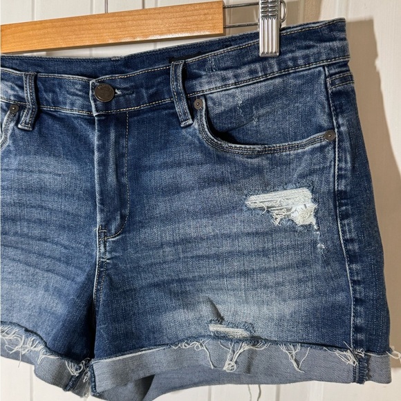 Blank NYC Dark Blue Jean Shorts - Picture 3 of 7